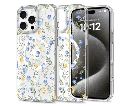 Etui do telefonów TECH-PROTECT Magmood Magsafe do iPhone 16 Pro Spring Flowers 5906302311521